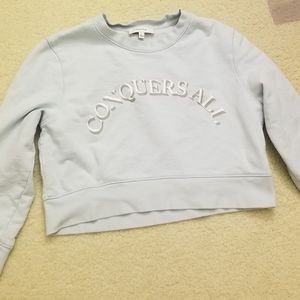 Talula "conquers all" crop top